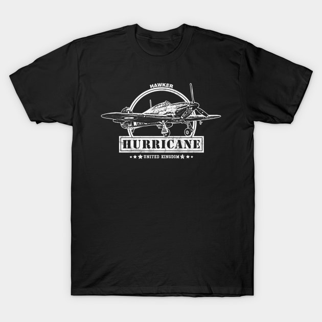 Hawker Hurricane WW2 Aircraft T-Shirt by rycotokyo81